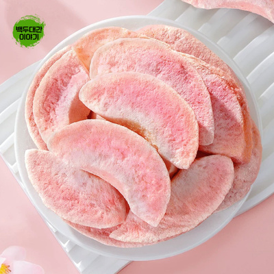 복숭아칩 수밀도칩 1kg 동결 저온 건조 말린것